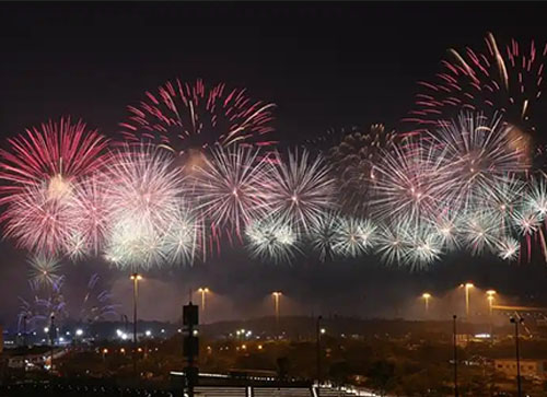 绥中县焰火晚会